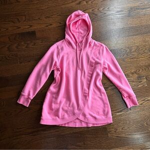 Maternity Cross-Front Nursing Pullover Hoodie - Size M
